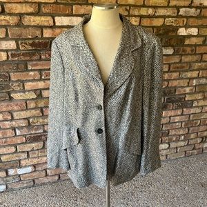 Escada Metallic Look Coat Blazer Vintage and so fun!  Eu size 46